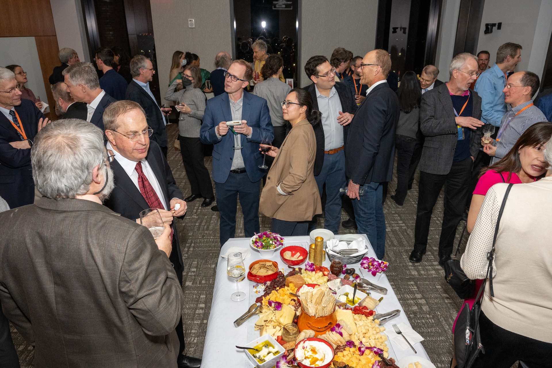 Attendees at dinner