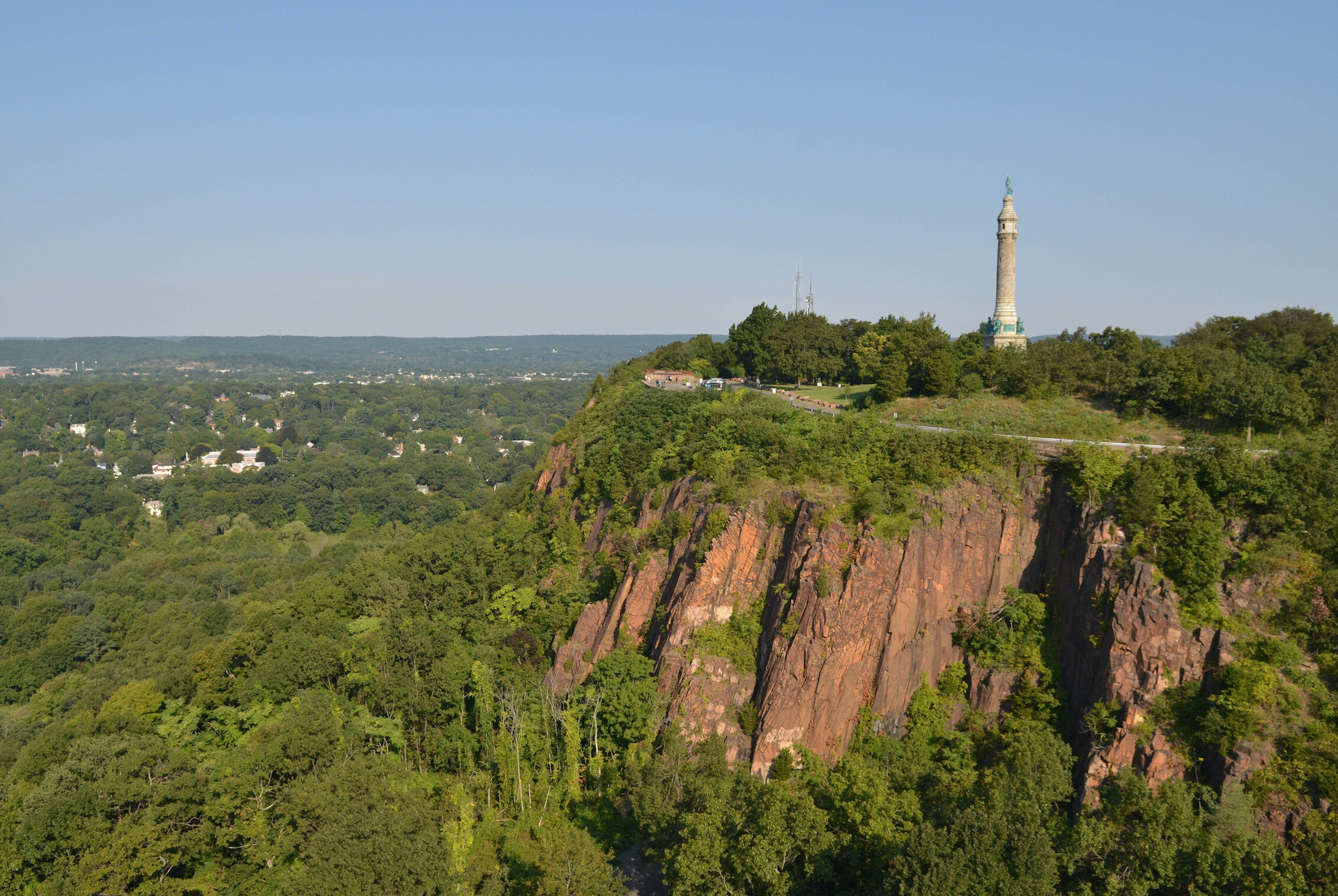 Areal View of East Rock